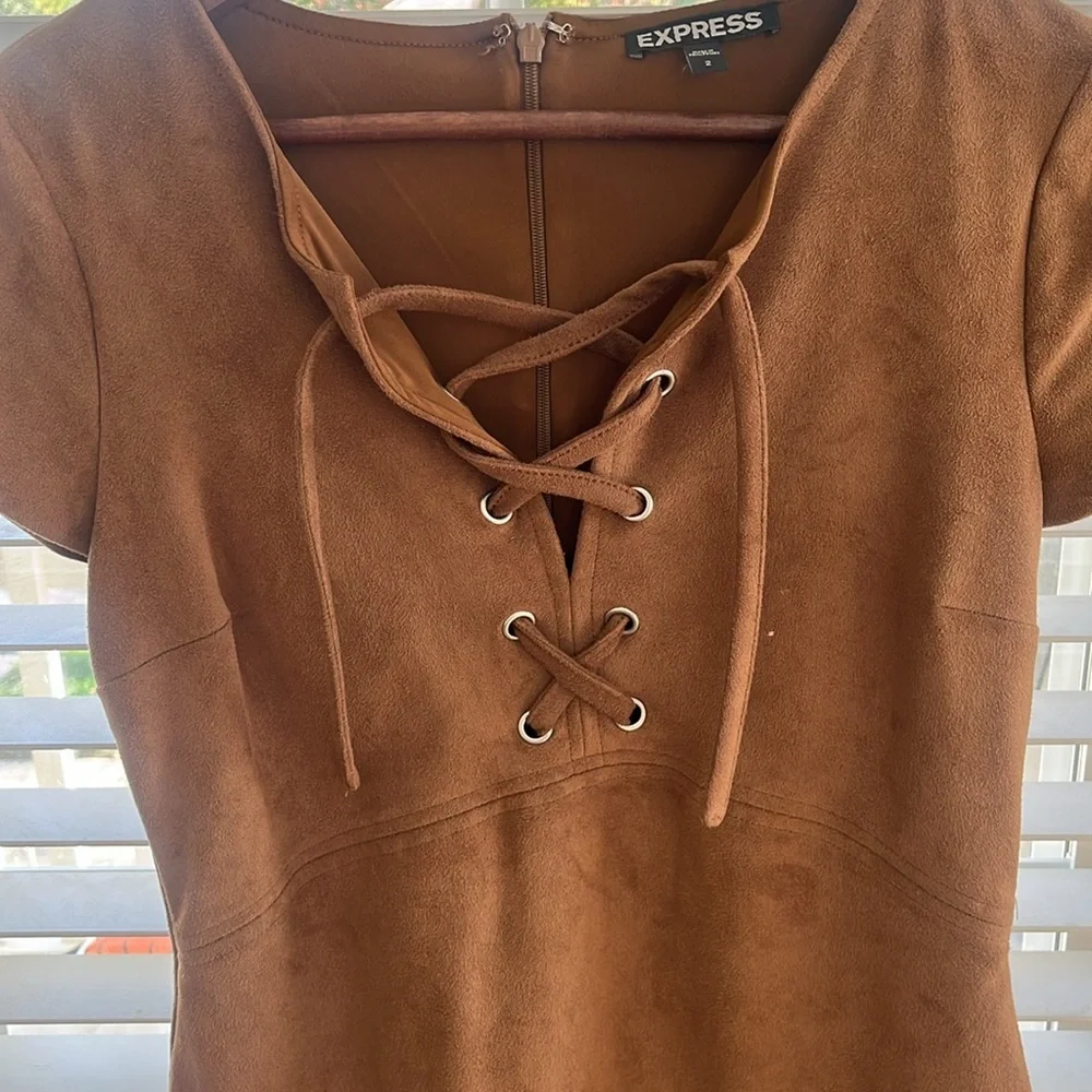 FAUX MINI DRESS - Picture 3 of 4